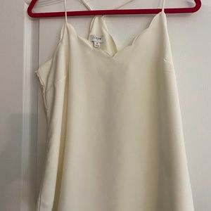 Ivory Scalloped Cami Top